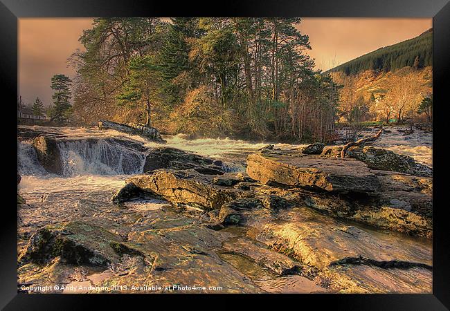 Falls of Dochart Framed Print by Andy Anderson