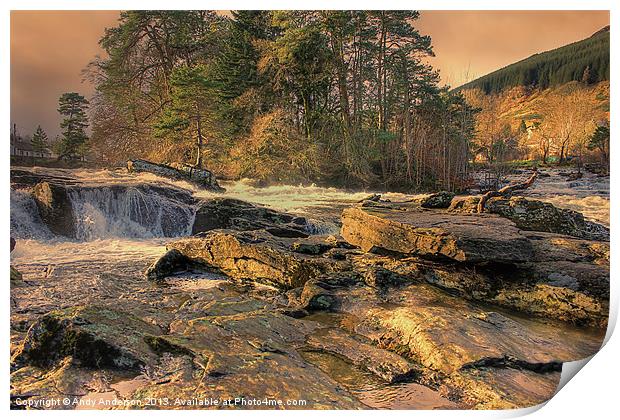 Falls of Dochart Print by Andy Anderson