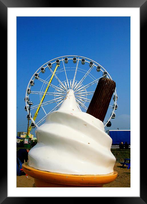 Mmm Ice Cream Framed Mounted Print by Neil Smith
