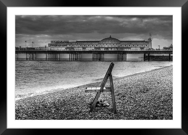Brighton Sea View Framed Mounted Print by Dean Messenger