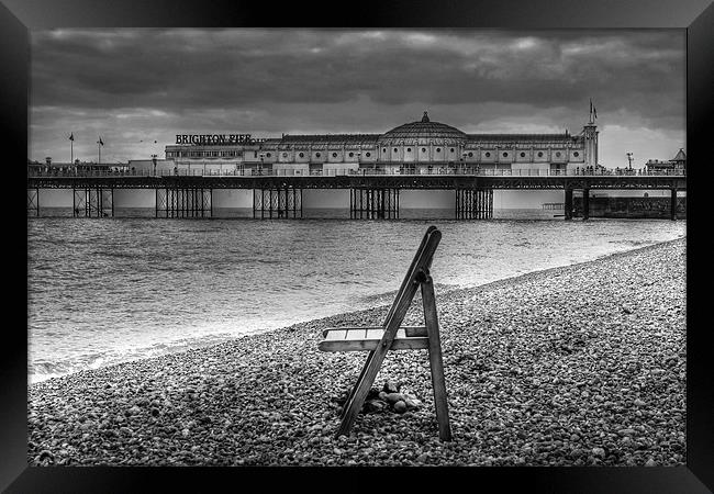 Brighton Sea View Framed Print by Dean Messenger