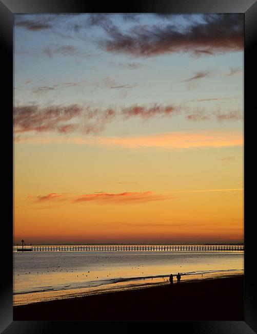 Together at Sunset Framed Print by graham young