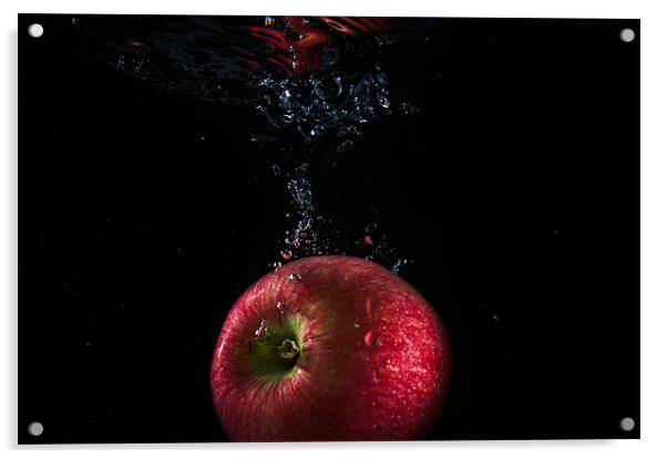 Sinking Apple Acrylic by Alan Todd