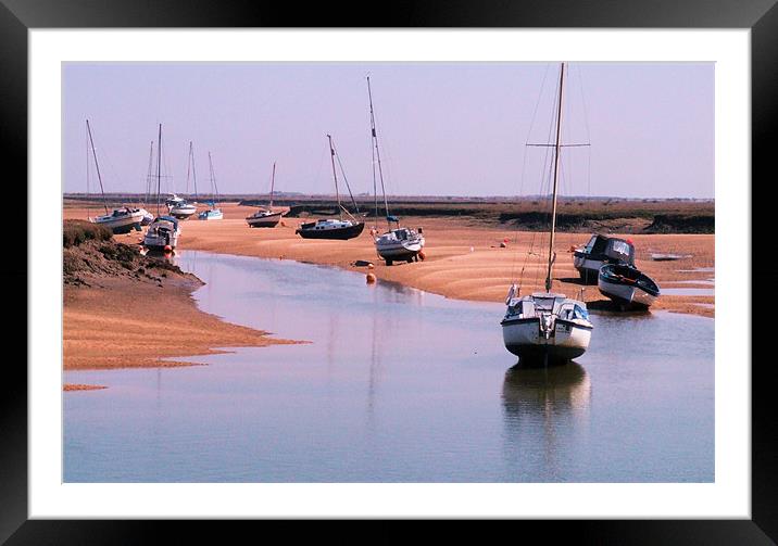 Wells Harbour Framed Mounted Print by carin severn