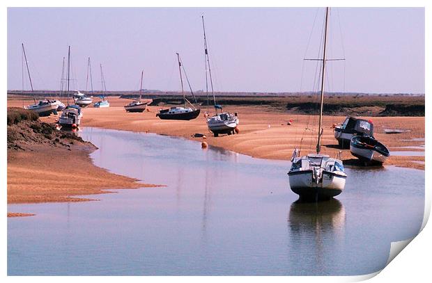 Wells Harbour Print by carin severn