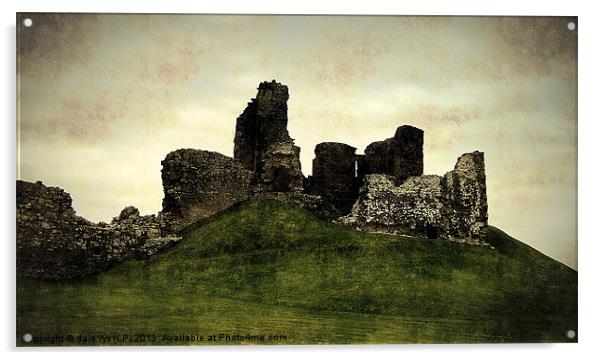 duffus castle Acrylic by dale rys (LP)