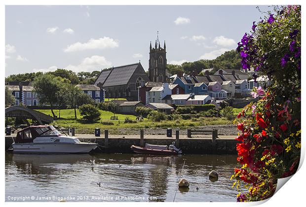 Aberaeron Harbour Print by J Biggadike