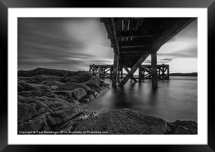 Under the Jetty. Framed Mounted Print by Paul Messenger