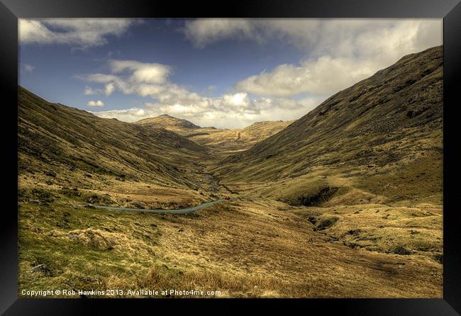 Hardknot Pass Framed Print by Rob Hawkins