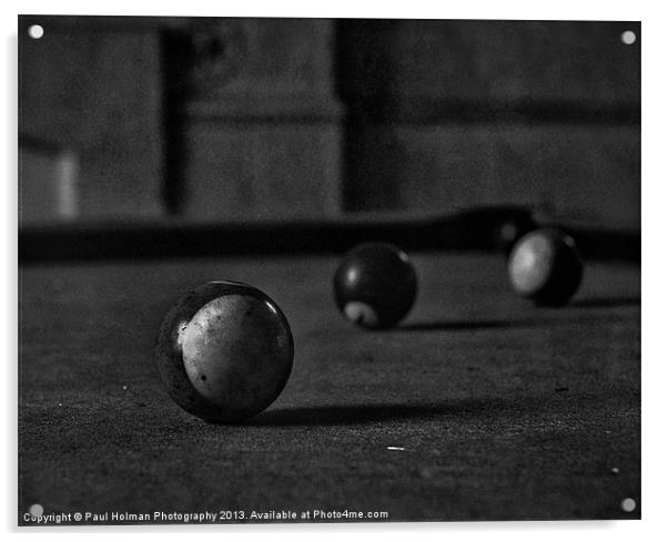 The old Pool Table Acrylic by Paul Holman Photography