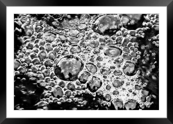 Bubbles Framed Mounted Print by David Pyatt