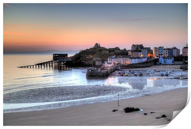Tenby Harbour Print by Simon West