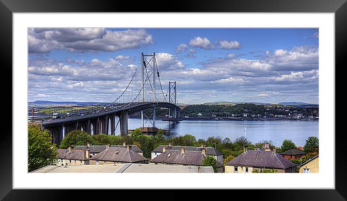 The busy bridge Framed Mounted Print by Tom Gomez