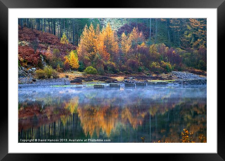 Autumn Reflections Framed Mounted Print by David Hancox