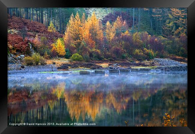 Autumn Reflections Framed Print by David Hancox