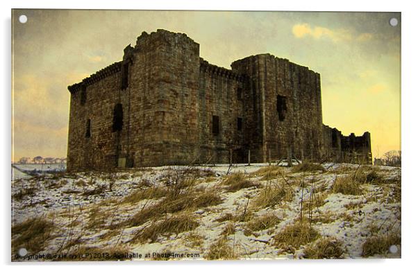 crichton castle Acrylic by dale rys (LP)