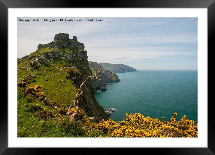 North Devon Coast. Framed Mounted Print by John Morgan