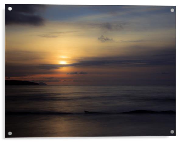 Softly Sunset Acrylic by Karen Crawford