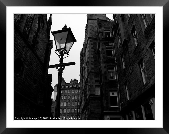 off the royal mile Framed Mounted Print by dale rys (LP)