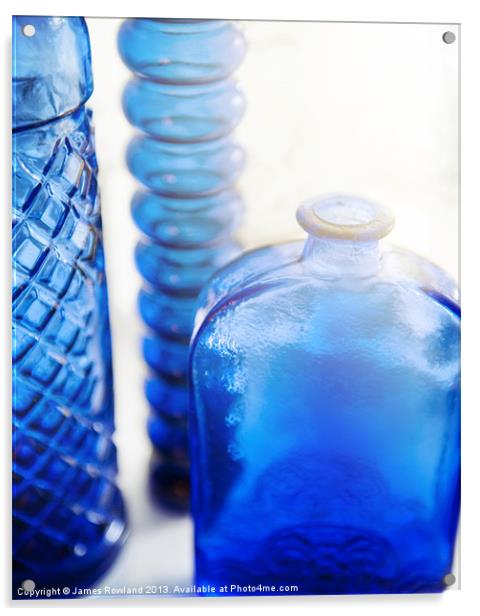 Blue Glass Acrylic by James Rowland