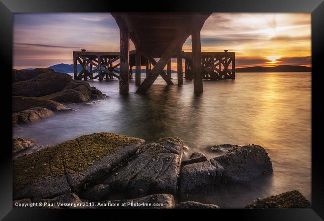 Under the Jetty. Framed Print by Paul Messenger