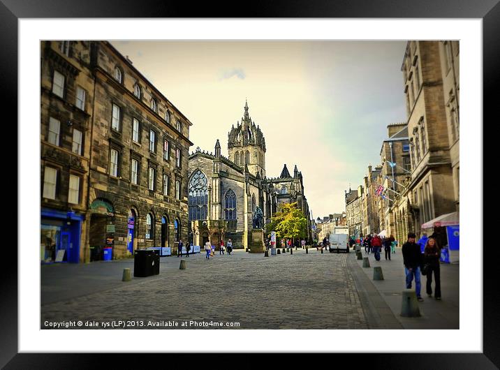 royal mile Framed Mounted Print by dale rys (LP)