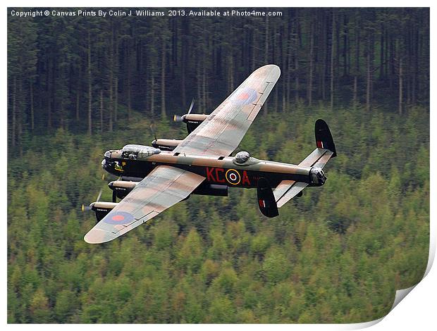 Dambusters 70 Years On - The Derwent Dam 1 Print by Colin Williams Photography