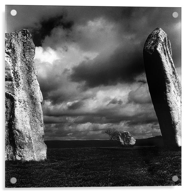 Standing Stones, Avebury, Wiltshire. Acrylic by Mark Preston
