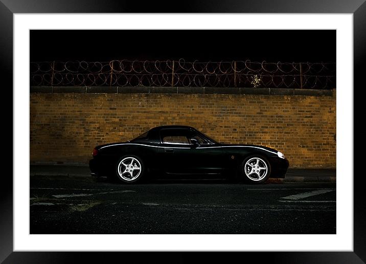 Mazda mx5 at rest Framed Mounted Print by Leon Conway