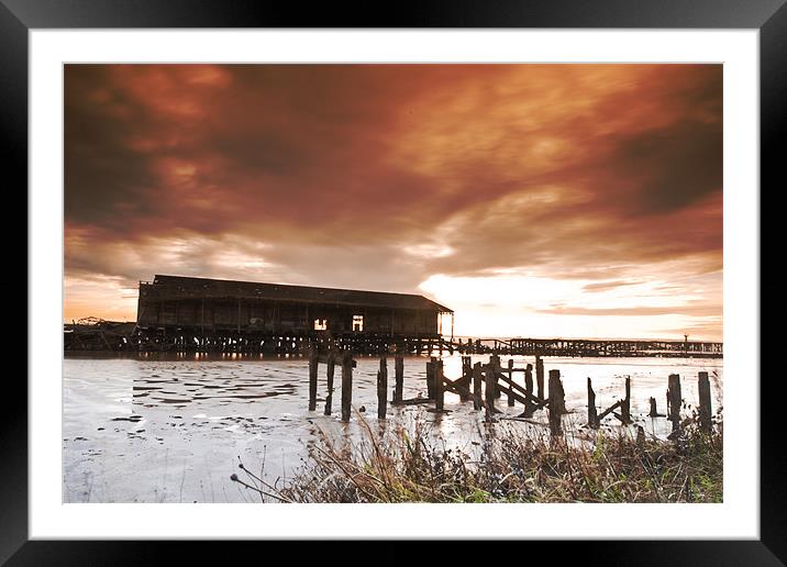 Old docks Hull Framed Mounted Print by Leon Conway