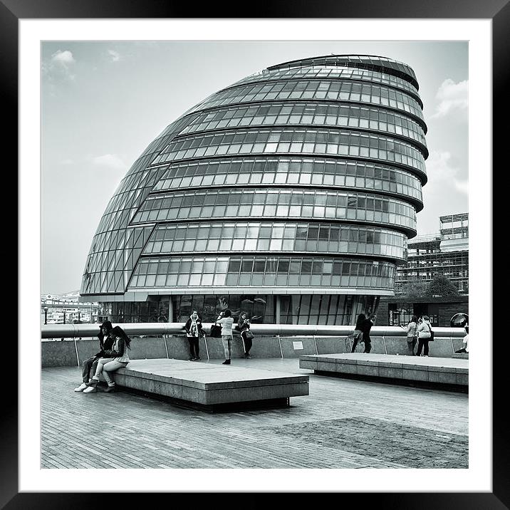 City Hall, London Framed Mounted Print by Steve Wilcox