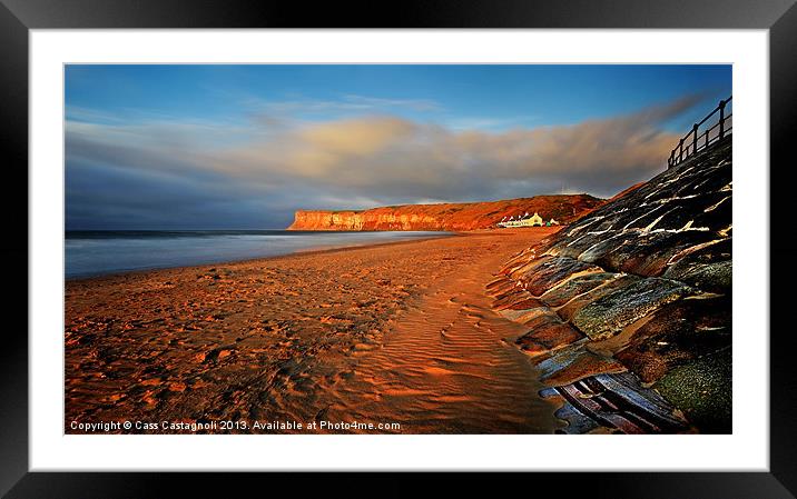 Saltburn-by-the-Sea Framed Mounted Print by Cass Castagnoli