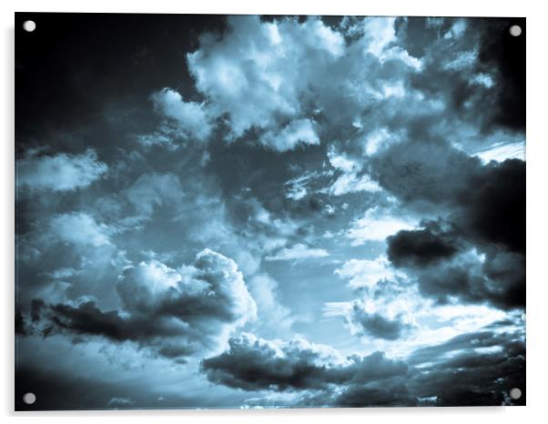 Clouds of Blue Acrylic by David Pyatt