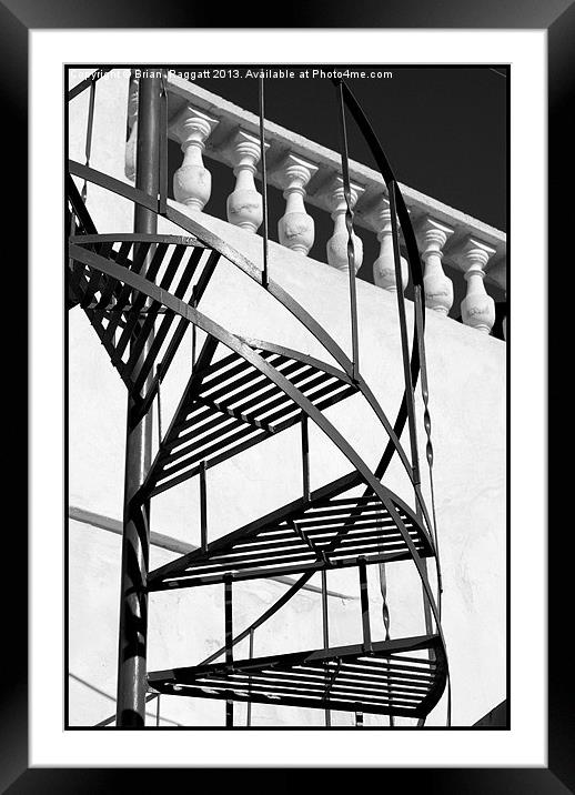 The Spiral Staircase Framed Mounted Print by Brian  Raggatt