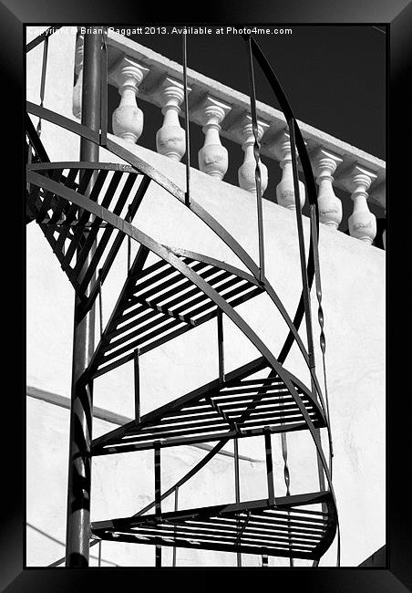 The Spiral Staircase Framed Print by Brian  Raggatt