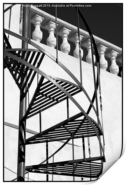The Spiral Staircase Print by Brian  Raggatt