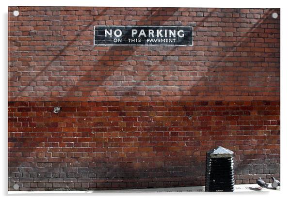 No Parking Acrylic by Maria Tzamtzi Photography