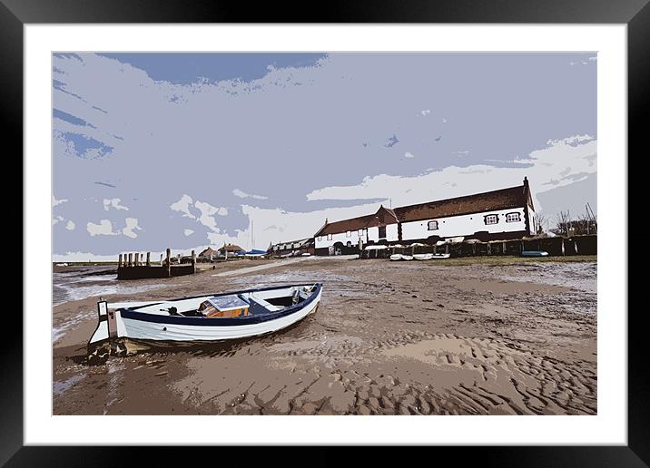 Burnham Boathouse Poster Effect Framed Mounted Print by Paul Macro