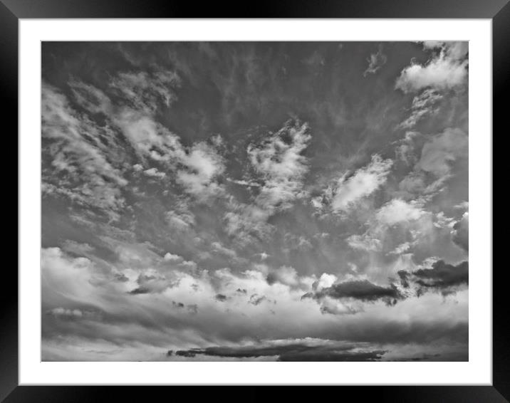 Clouds Framed Mounted Print by David Pyatt