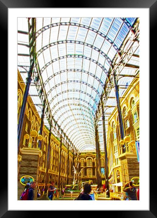 Hay’s Galleria Southbank Fractals Framed Mounted Print by David French