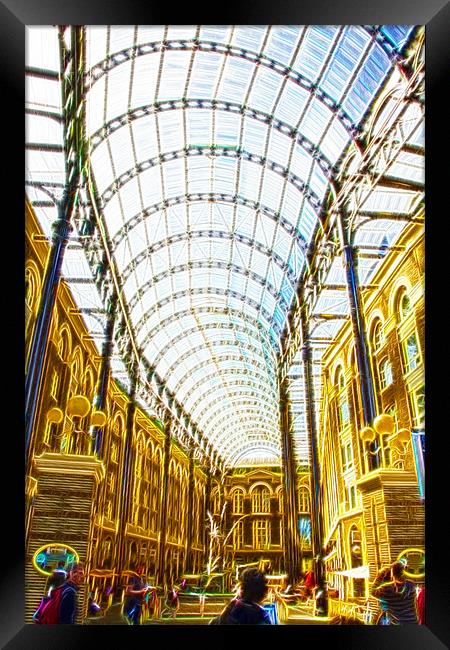 Hay’s Galleria Southbank Fractals Framed Print by David French