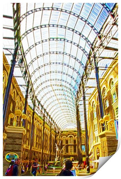 Hay’s Galleria Southbank Fractals Print by David French