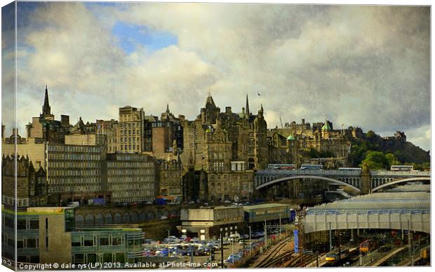 edinburgh in all her glory Canvas Print by dale rys (LP)