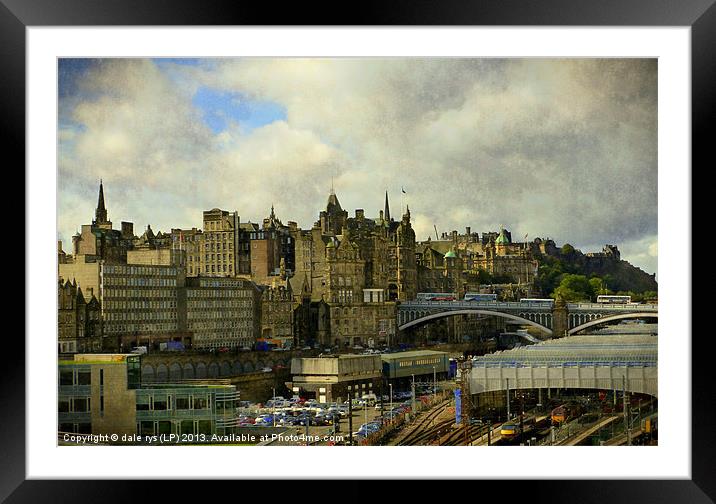 edinburgh in all her glory Framed Mounted Print by dale rys (LP)