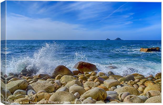 Cot Valley Porth Nanven 3 Canvas Print by Chris Thaxter
