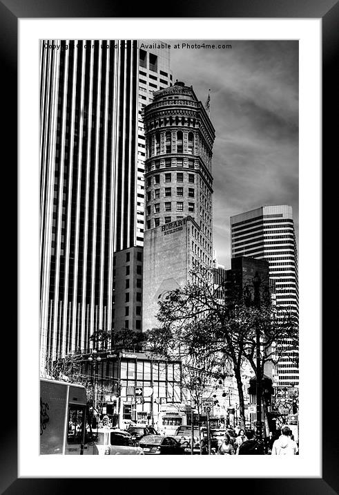 Downtown San Francisco Framed Mounted Print by chris wood