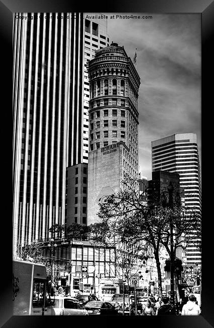Downtown San Francisco Framed Print by chris wood
