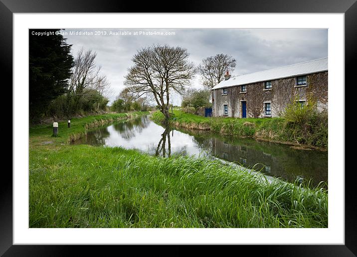 Grand Canal at Miltown, Co Kildare Framed Mounted Print by Ian Middleton