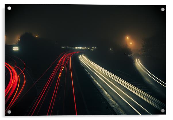 A Night In The Fog Acrylic by Wesley Wren