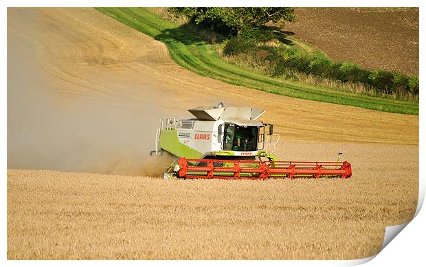 Combine Harvesting! Print by graham young